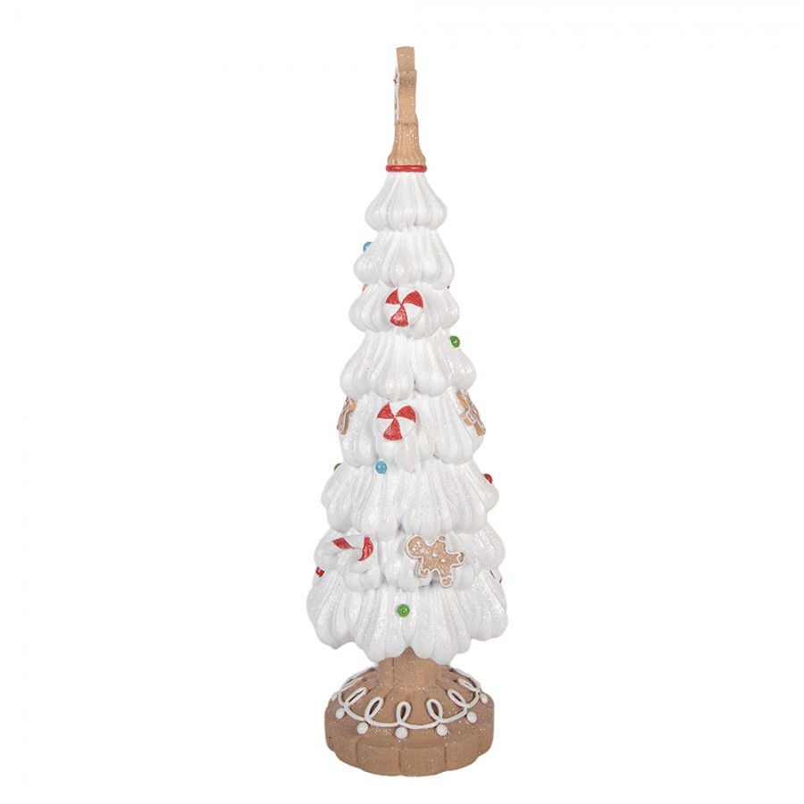 Christmas Decoration Figurine Christmas Tree ? 12x38 Cm White Plastic - ? 12*38 cm