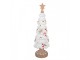 Christmas Decoration Figurine Christmas Tree ? 12x38 Cm White Plastic - ? 12*38 cm Clayre & Eef