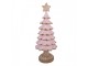 Christmas Decoration Figurine Christmas Tree ? 16x40 Cm Pink Plastic - ? 16*40 cm Clayre & Eef