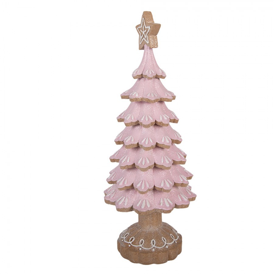 Christmas Decoration Figurine Christmas Tree ? 16x40 Cm Pink Plastic - ? 16*40 cm