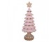 Christmas Decoration Figurine Christmas Tree ? 16x40 Cm Pink Plastic - ? 16*40 cm Clayre & Eef