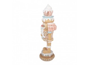 Christmas Decoration Figurine Nutcracker 11x11x32 Cm Brown Plastic - 11*11*32 cm