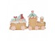 Christmas Decoration Figurine Train 23x5x12 Cm Brown Plastic - 23*5*12 cm Clayre & Eef