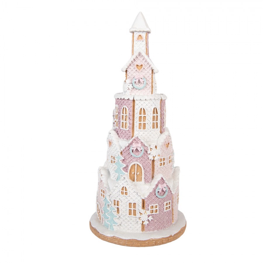 Gingerbread House 26x10x40 Cm Brown Plastic - ? 14*30 cm