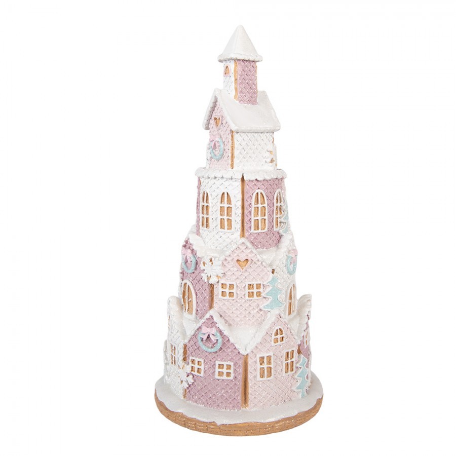 Gingerbread House 26x10x40 Cm Brown Plastic - ? 14*30 cm
