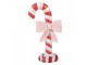 Christmas Decoration Figurine Candy Cane 11x6x20 Cm Red Plastic - 11*6*20 cm Clayre & Eef