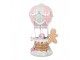 Christmas Decoration Figurine Hot Air Balloon 18x14x31 Cm Pink Plastic - 18*14*31 cm Clayre & Eef