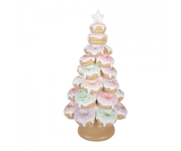 Christmas Decoration Figurine Christmas Tree ? 22x43 Cm Brown Plastic - ? 22*43 cm Clayre & Eef