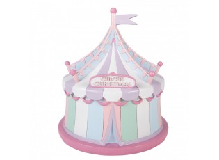 Christmas Decoration Figurine ? 21x20 Cm Pink Plastic - ? 21*22 cm