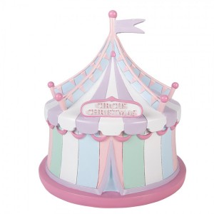 Vánoční dekorace figurka cirkusový stan Pastel Christmas Chic - Ø 21*22 cm