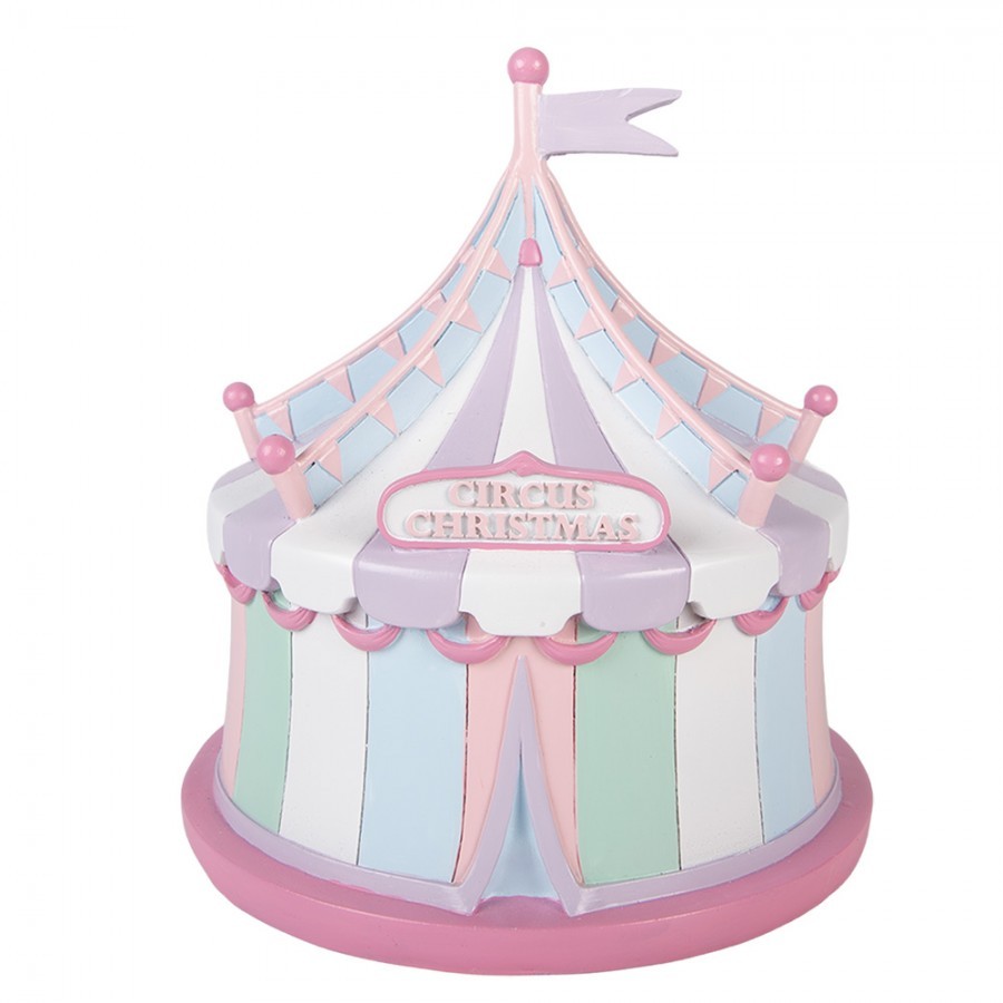 Christmas Decoration Figurine ? 21x20 Cm Pink Plastic - ? 21*22 cm
