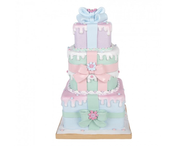 Christmas Decoration Figurine Gift 19x18x30 Cm Green Plastic - 19*18*30 cm Clayre & Eef