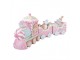 Christmas Decoration Figurine Train 45x12x19 Cm Pink Plastic - 45*12*19 cm Clayre & Eef