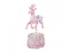 Christmas Decoration With LED Lighting Deer 17x14x29 Cm Pink Plastic - 17*14*29 cm / 2*AAA Clayre & Eef