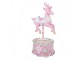 Christmas Decoration With LED Lighting Deer 17x14x29 Cm Pink Plastic - 17*14*29 cm / 2*AAA Clayre & Eef