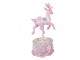 Christmas Decoration With LED Lighting Deer 17x14x29 Cm Pink Plastic - 17*14*29 cm / 2*AAA Clayre & Eef