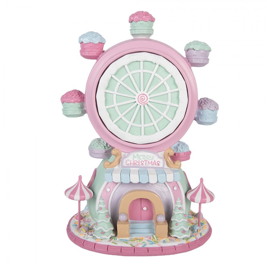 Vánoční dekorace Cupcake kolo Pastel Christmas Chic - 23*17*31 cm / 2*AA