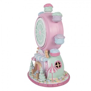 Vánoční dekorace Cupcake kolo Pastel Christmas Chic - 23*17*31 cm / 2*AA
