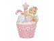 Vánoční dekorace Cupcake s perníčkem Pastel Christmas Chic - 11*9*15 cm Clayre & Eef