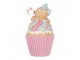 Vánoční dekorace Cupcake s perníčkem Pastel Christmas Chic - Ø 9*16 cm Clayre & Eef