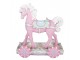 Dekorační růžová figurka koník Horse Pink - 35*16*38 cm Clayre & Eef