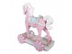 Dekorační růžová figurka koník Horse Pink - 35*16*38 cm Clayre & Eef