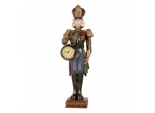 Christmas Decoration Figurine Nutcracker 15x11x45 Cm Red Plastic - 15*11*45 cm