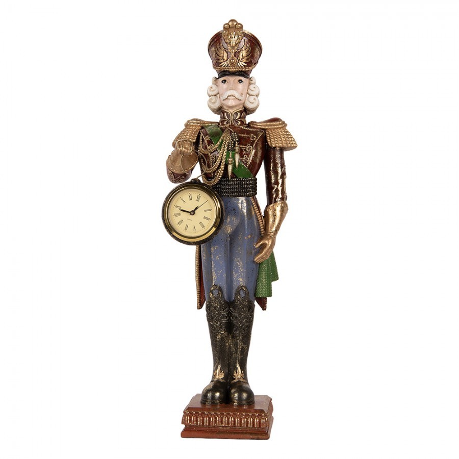 Christmas Decoration Figurine Nutcracker 15x11x45 Cm Red Plastic - 15*11*45 cm