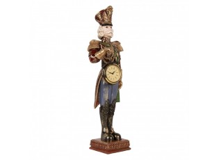 Christmas Decoration Figurine Nutcracker 15x11x45 Cm Red Plastic - 15*11*45 cm