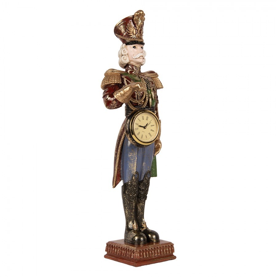 Christmas Decoration Figurine Nutcracker 15x11x45 Cm Red Plastic - 15*11*45 cm