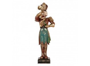 Christmas Decoration Figurine Nutcracker 14x15x40 Cm Red Plastic - 14*15*40 cm