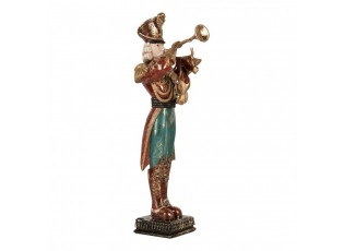 Christmas Decoration Figurine Nutcracker 14x15x40 Cm Red Plastic - 14*15*40 cm