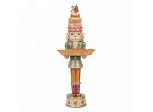 Christmas Decoration Figurine Nutcracker 15x15x41 Cm Brown Plastic - 15*15*41 cm
