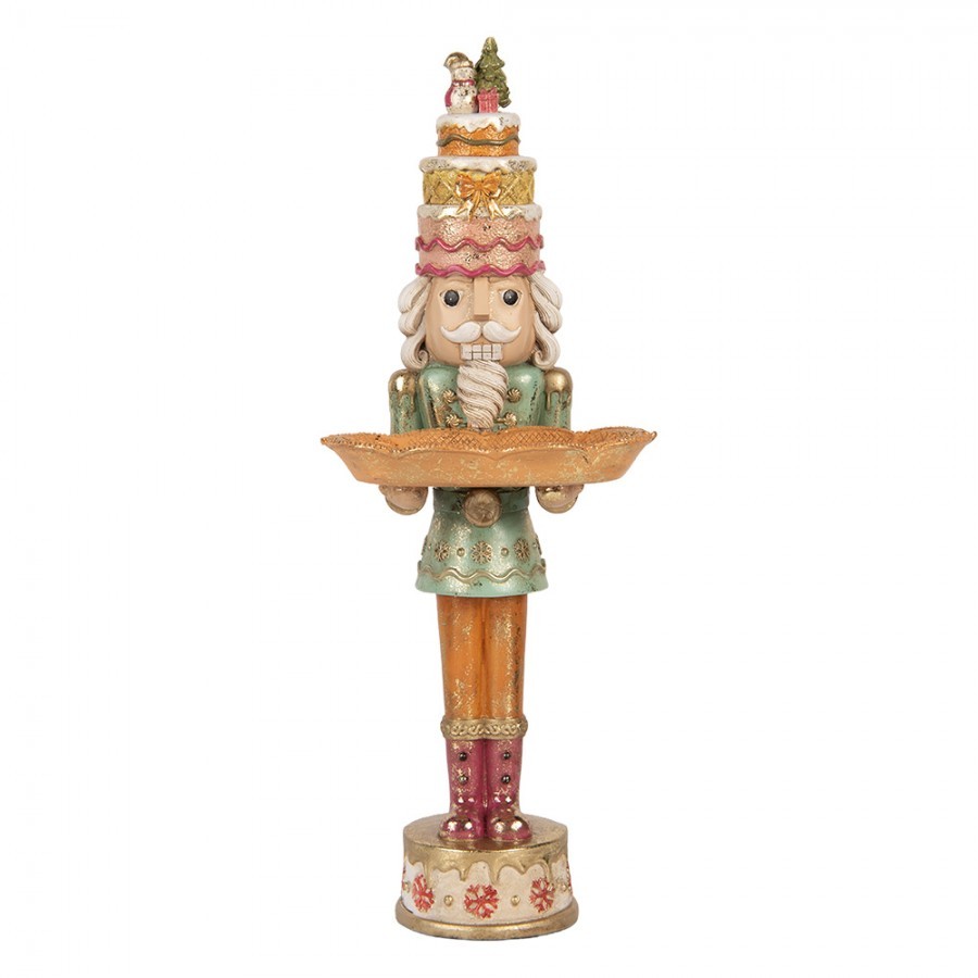 Christmas Decoration Figurine Nutcracker 15x15x41 Cm Brown Plastic - 15*15*41 cm