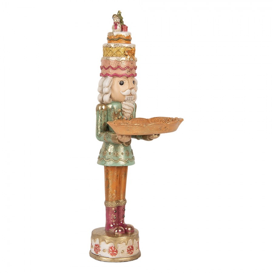Christmas Decoration Figurine Nutcracker 15x15x41 Cm Brown Plastic - 15*15*41 cm