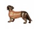Decorative Figurine Dog 40x11x24 Cm Brown Plastic - 40*11*24 cm Clayre & Eef