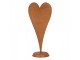 Rustikální rezavá dekorace srdce Heart Rust - 27*6*63 cm Clayre & Eef