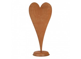 Rustikální rezavá dekorace srdce Heart Rust - 27*6*63 cm