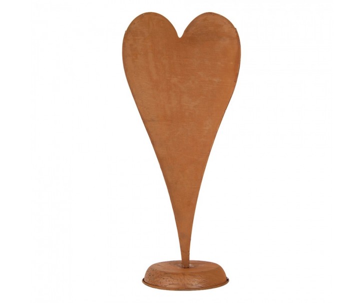 Rustikální rezavá dekorace srdce Heart Rust - 27*6*63 cm Clayre & Eef