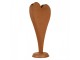 Rustikální rezavá dekorace srdce Heart Rust - 27*6*63 cm Clayre & Eef