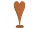 Rustikální rezavá dekorace srdce Heart Rust - 27*6*63 cm Clayre & Eef