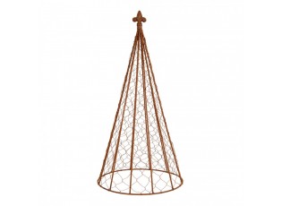 Set 3ks rezavá opěra pro rostliny - Ø 30*62 / Ø 25*51 / Ø 20*41 cm