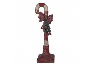 Christmas Decoration Figurine Candy Cane 35x23x100 Cm Red Plastic - 35*23*100 cm
