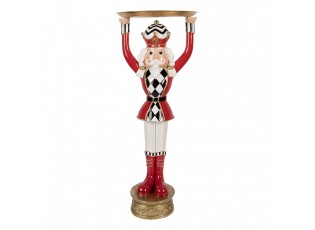 Christmas Decoration Figurine Nutcracker 30x30x65 Cm Red Plastic - 30*30*65 cm