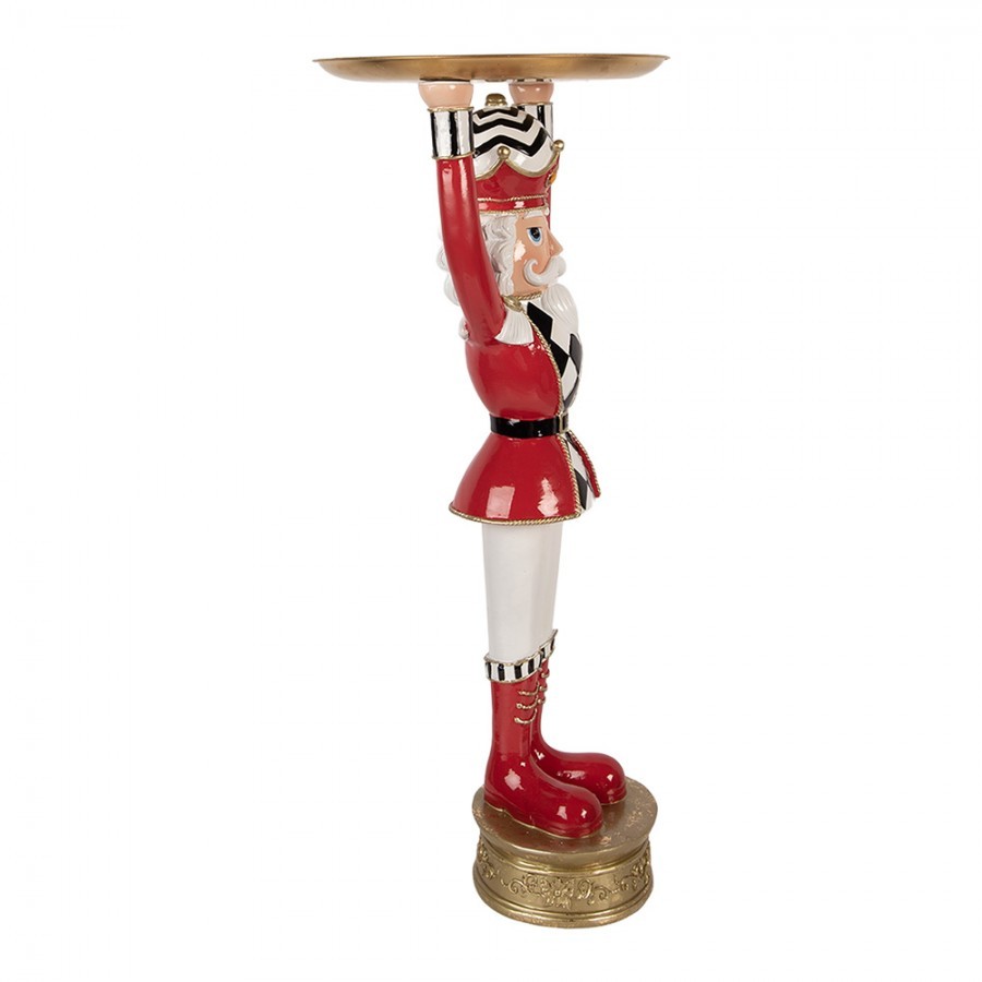 Christmas Decoration Figurine Nutcracker 30x30x65 Cm Red Plastic - 30*30*65 cm