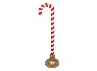 Christmas Decoration Figurine Candy Cane 33x24x101 Cm Red Plastic - 33*24*101 cm