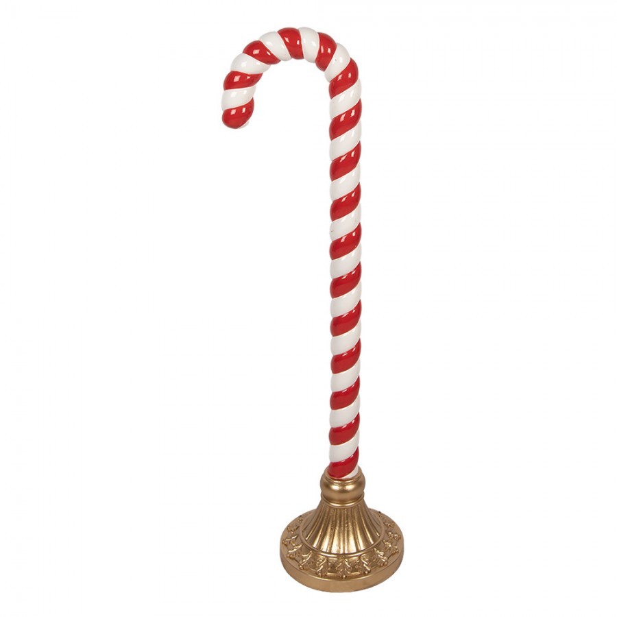 Christmas Decoration Figurine Candy Cane 33x24x101 Cm Red Plastic - 33*24*101 cm