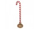 Christmas Decoration Figurine Candy Cane 33x24x101 Cm Red Plastic - 33*24*101 cm Clayre & Eef