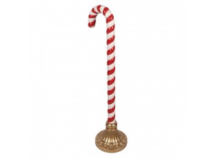 Christmas Decoration Figurine Candy Cane 33x24x101 Cm Red Plastic - 33*24*101 cm