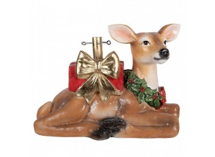 Christmas Tree Stand Deer 57x25x39 Cm Brown Plastic - 57*25*39 cm